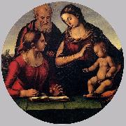 Luca Signorelli The Holy Family with Saint Sweden oil painting artist